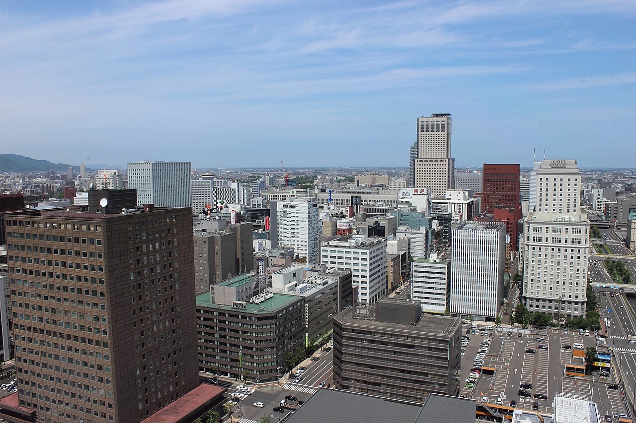 Central Sapporo seen from the Sapporo TV Tower