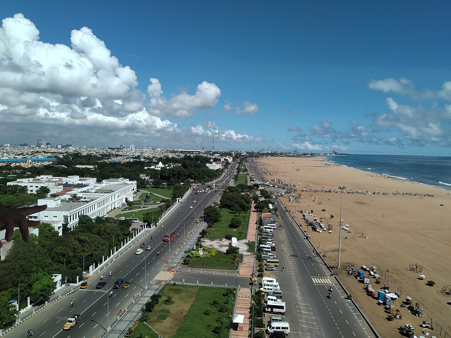 Chennai - bird's-eye view, Chennai — flights from London to Chennai