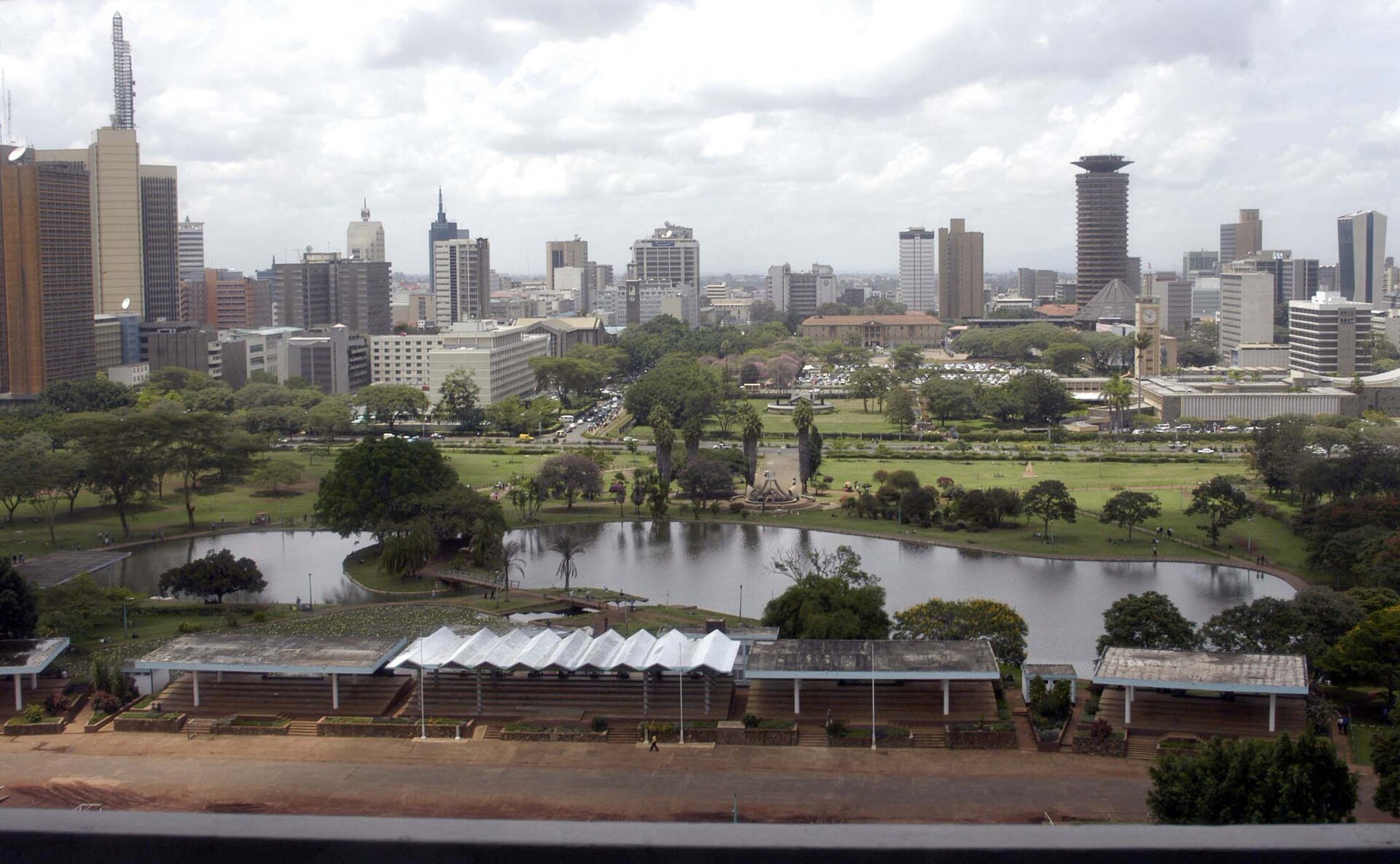 City view from Uhuru Park, Nairobi, Nairobi — flights from Addis Ababa to Nairobi