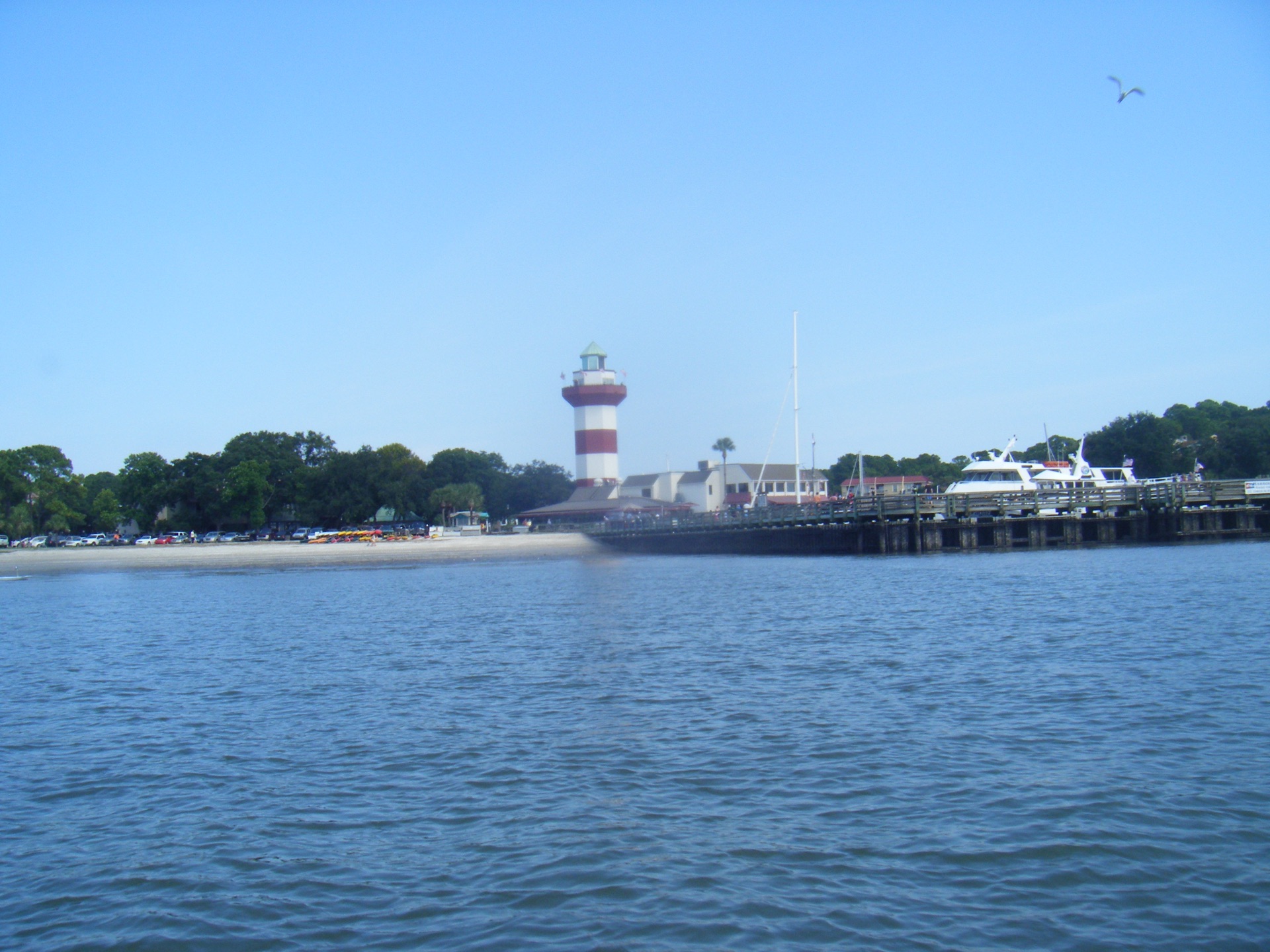 Harbour Town Lighthouse seen from the water, Hilton Head Island