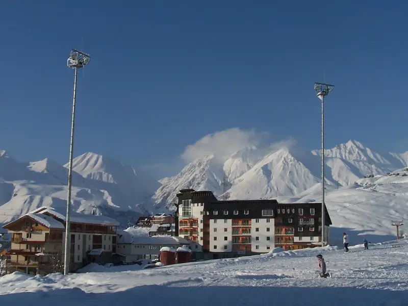 Gudauri, Mtskheta-Mtianeti, Georgia in winter