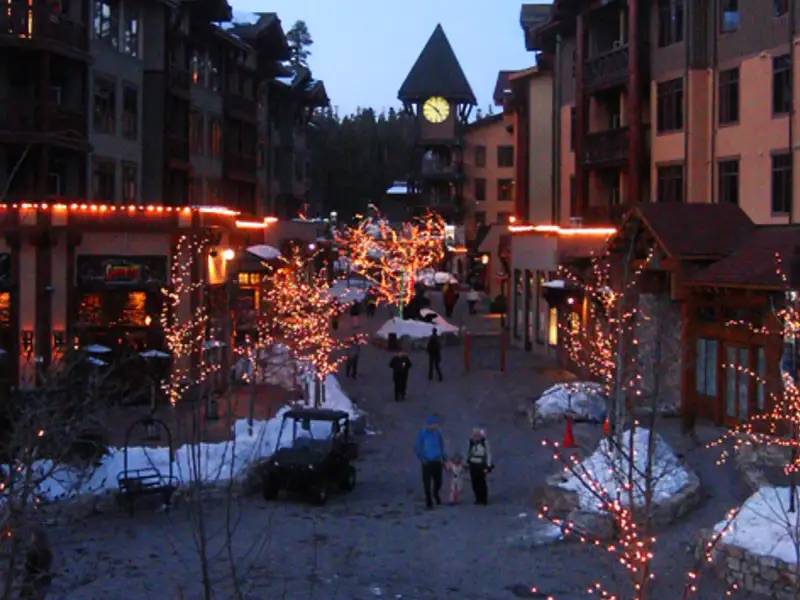 Mammoth Lakes, California, United States — The "Village" section of Mammoth Lakes, California