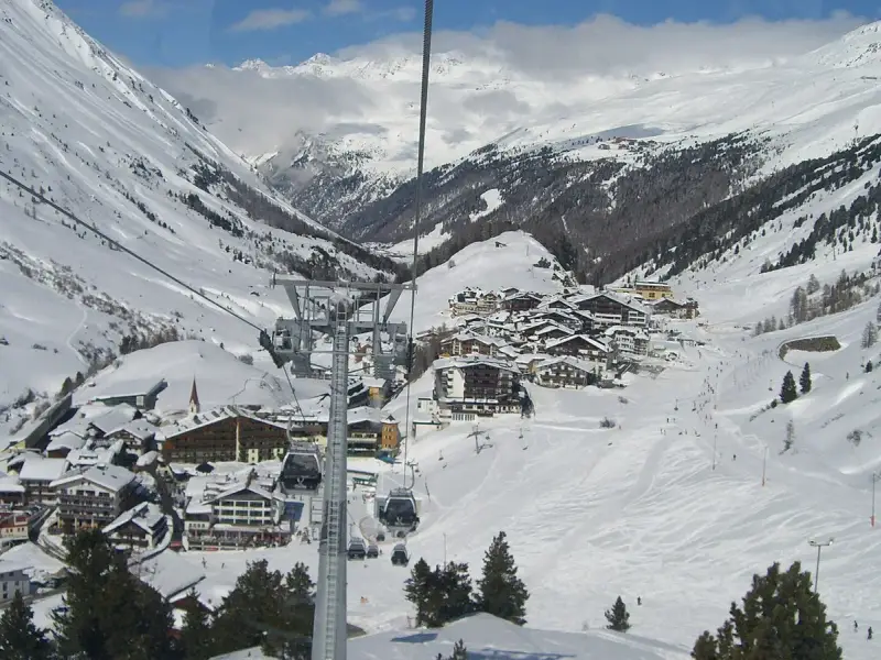 Obergurgl, Tyrol, Austria — Obergurgl im Winter