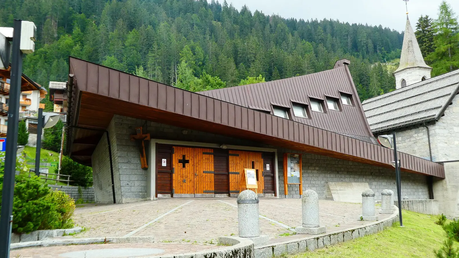 Madonna di Campiglio ski resort in the mountains